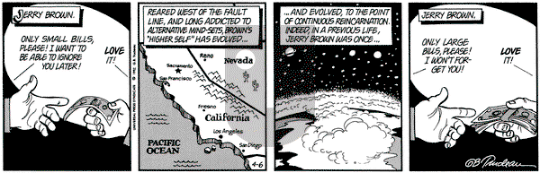 Doonesbury on Monday April 6, 1992 Comic Strip
