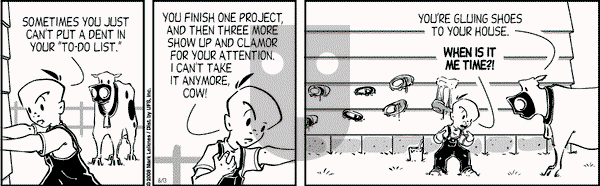 Cow and Boy Classics on Wednesday August 13, 2008 Comic Strip