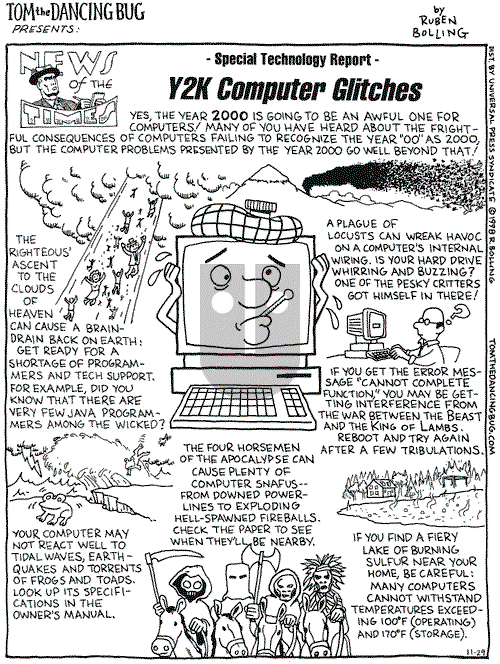 Tom the Dancing Bug on Tuesday July 11, 2000 Comic Strip