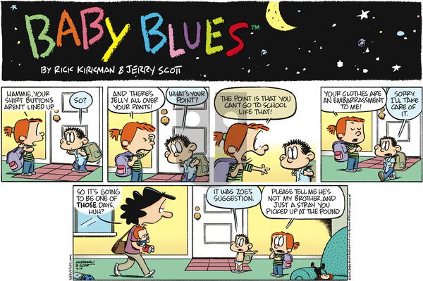 Baby Blues on Sunday April 19, 2015 Comic Strip