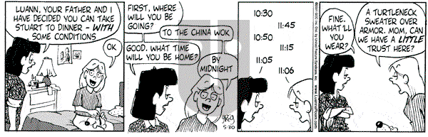 Luann on Wednesday May 30, 2001 Comic Strip