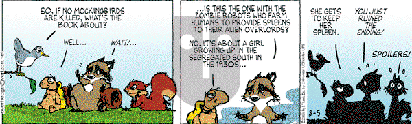 Over the Hedge on Wednesday August 5, 2015 Comic Strip
