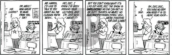 Doonesbury on Thursday February 10, 1977 Comic Strip