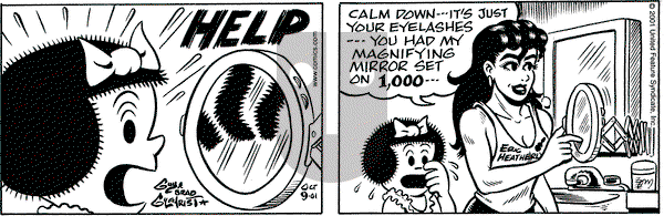 Nancy on Tuesday October 9, 2001 Comic Strip