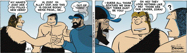 Alley Oop on Monday August 1, 2011 Comic Strip