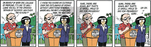 Doonesbury on Thursday December 3, 2015 Comic Strip