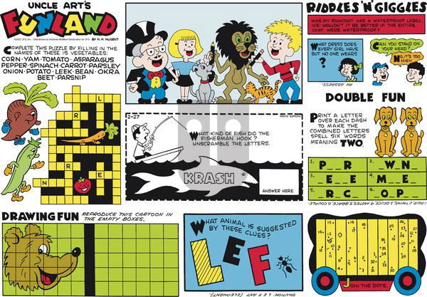 Uncle Art's Funland on Sunday February 27, 2022 Comic Strip