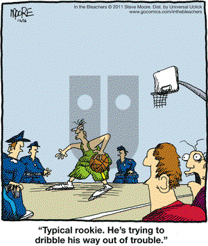 In the Bleachers on Friday December 16, 2011 Comic Strip