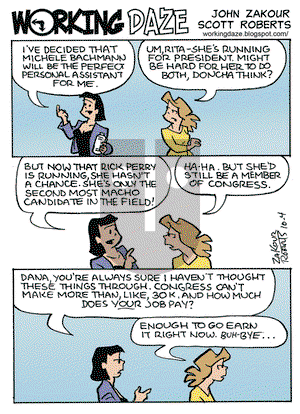Working Daze - Tuesday October 4, 2011 Comic Strip