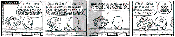 Peanuts on Wednesday September 20, 1961 Comic Strip