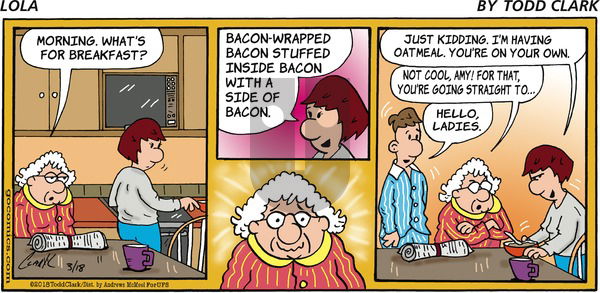 Lola on Sunday March 18, 2018 Comic Strip