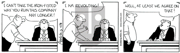 The Born Loser on Tuesday April 8, 2003 Comic Strip