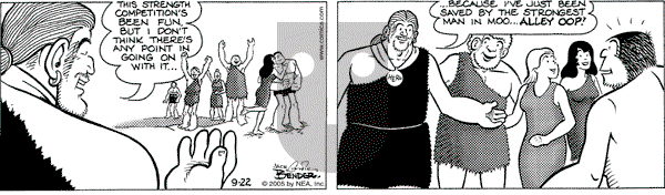 Alley Oop on Thursday September 22, 2005 Comic Strip