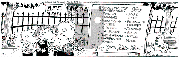 Soup to Nutz - Old on Friday April 4, 2003 Comic Strip