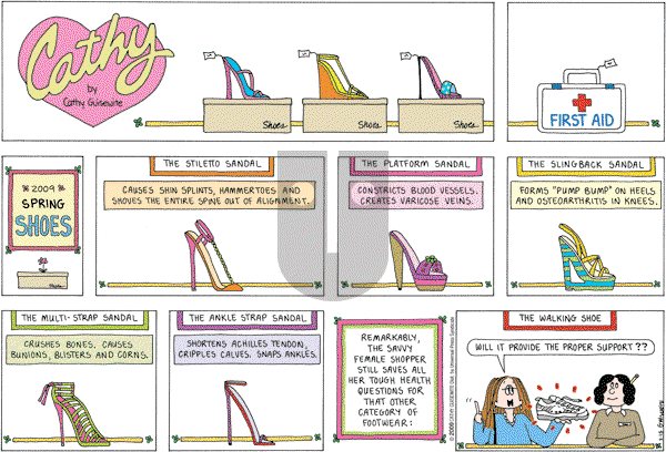 Cathy Classics - Sunday March 15, 2009 Comic Strip