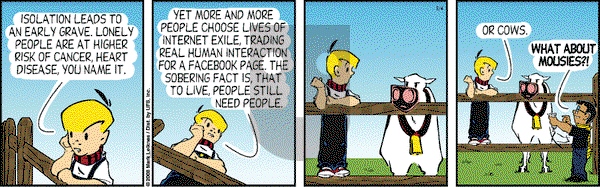 Cow and Boy Classics on Tuesday November 4, 2008 Comic Strip