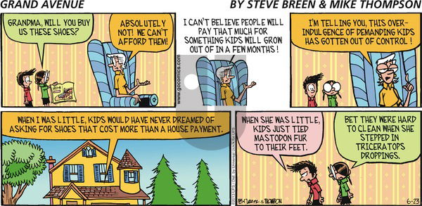 Grand Avenue on Sunday June 23, 2013 Comic Strip