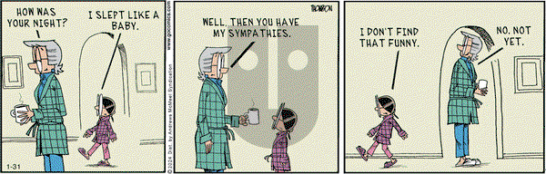 Grand Avenue on Wednesday January 31, 2024 Comic Strip