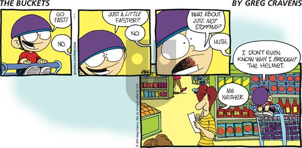 The Buckets on Sunday July 6, 2014 Comic Strip