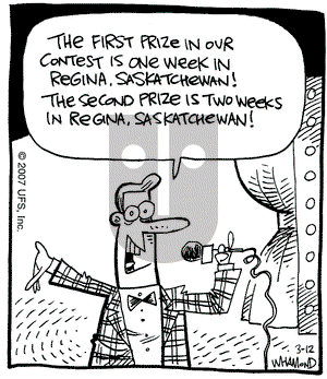 Reality Check on Monday March 12, 2007 Comic Strip