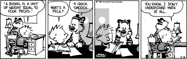 Calvin and Hobbes on Monday February 3, 1986 Comic Strip