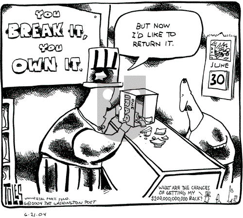 Tom Toles - Monday June 21, 2004 Comic Strip