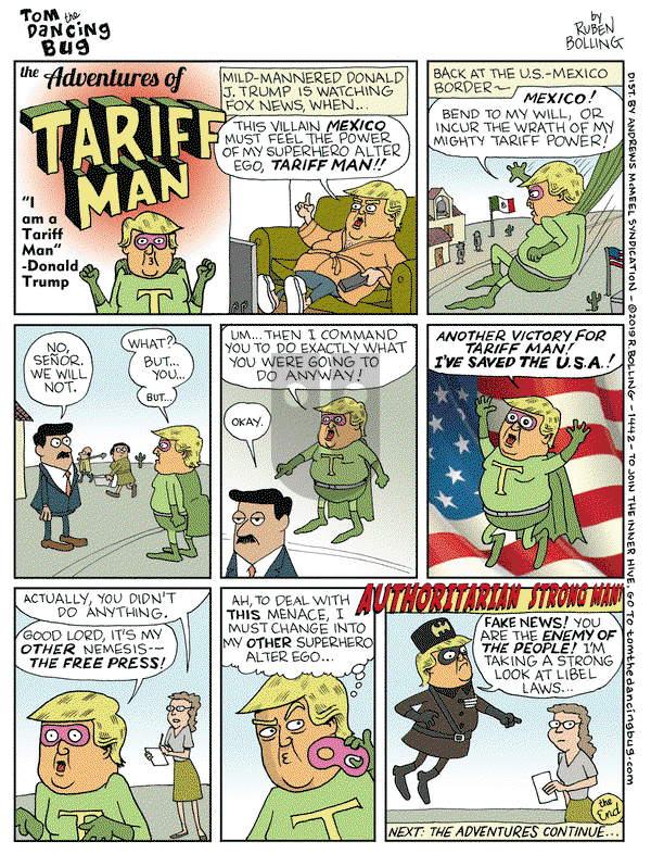 Tom the Dancing Bug on Friday June 14, 2019 Comic Strip