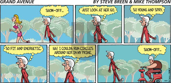 Grand Avenue on Sunday August 24, 2014 Comic Strip