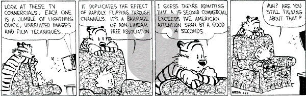 Calvin and Hobbes - Monday March 22, 1993 Comic Strip