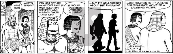Alley Oop on Friday February 14, 1969 Comic Strip
