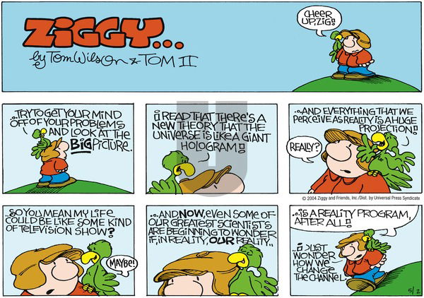 Ziggy on Sunday May 2, 2004 Comic Strip