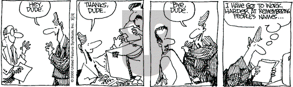 The Buckets on Tuesday March 14, 2000 Comic Strip