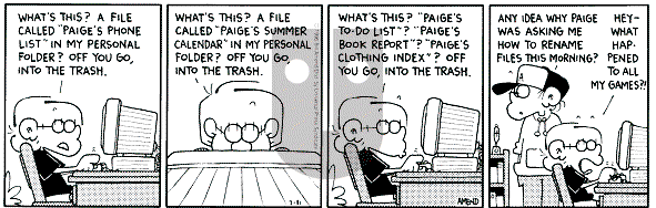 FoxTrot on Friday May 9, 1997 Comic Strip