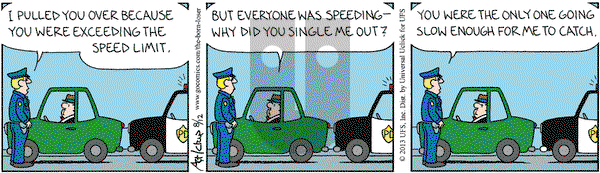 The Born Loser on Monday August 12, 2013 Comic Strip