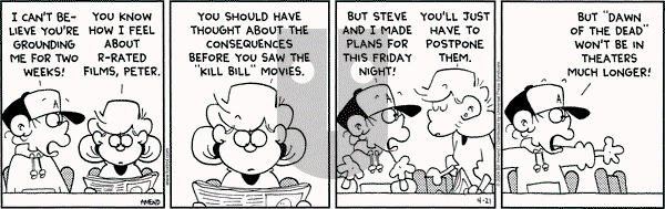 FoxTrot - Wednesday April 21, 2004 Comic Strip