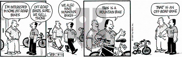 Betty on Tuesday August 12, 1997 Comic Strip