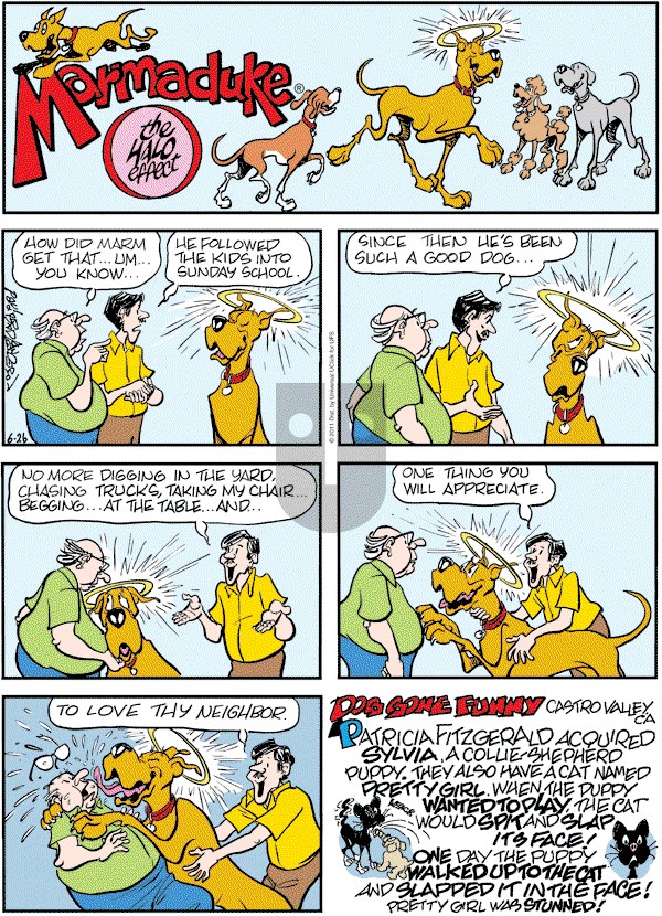 Marmaduke on Sunday June 26, 2011 Comic Strip