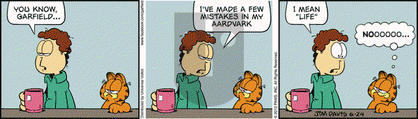 Garfield - Monday June 24, 2013 Comic Strip