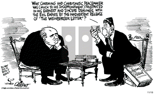 Pat Oliphant on Monday November 18, 1985 Comic Strip