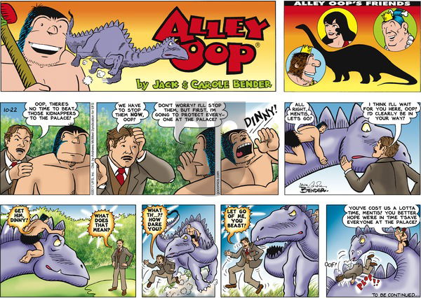 Alley Oop on Sunday October 22, 2017 Comic Strip