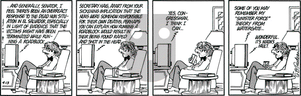 Doonesbury on Monday April 13, 1981 Comic Strip