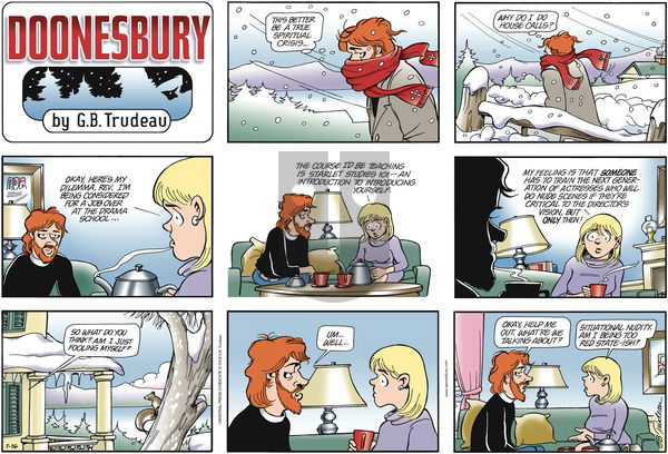 Doonesbury on Sunday January 16, 2005 Comic Strip