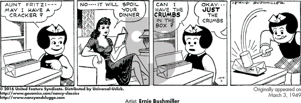 Nancy Classics - Monday December 4, 2023 Comic Strip