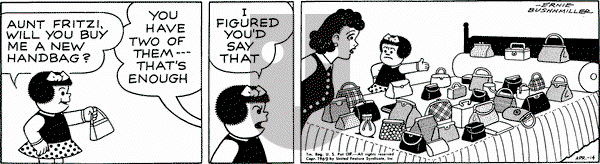 Nancy on Monday April 14, 1969 Comic Strip