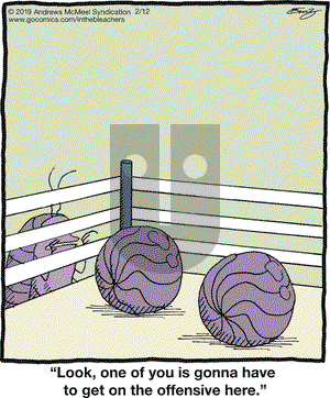 In the Bleachers on Tuesday February 12, 2019 Comic Strip