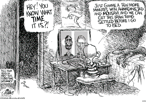 Pat Oliphant on Thursday June 18, 2009 Comic Strip