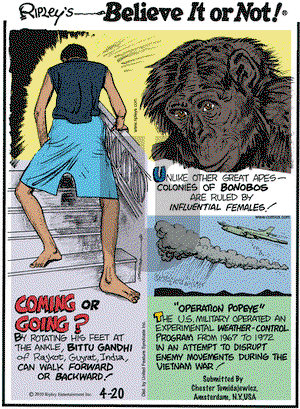 Ripley's Believe It or Not on Tuesday April 20, 2010 Comic Strip