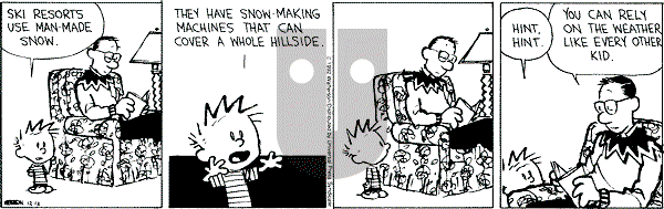 Calvin and Hobbes - Saturday December 12, 1992 Comic Strip