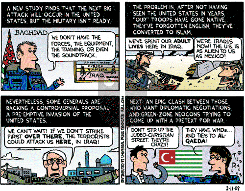 Ted Rall on Monday February 11, 2008 Comic Strip