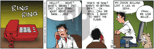 Get Fuzzy on Monday April 19, 2004 Comic Strip